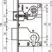 AGB Art. B010255006 Механізм замку нікель 85мм