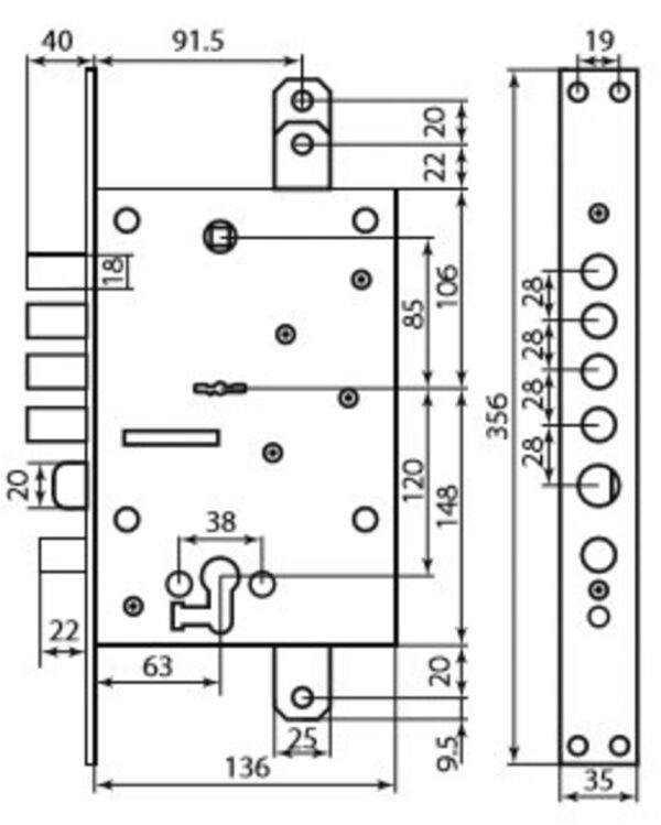 Mottura Ст 54J797H8B05DC6C ХРОМ лівий