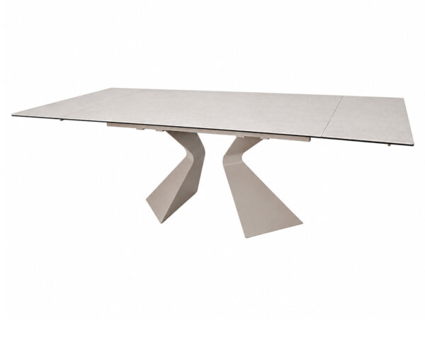 Стіл LAURA CERAMIC 160(240)*90 бежевий мат/бежевий