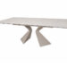 Стіл LAURA CERAMIC 160(240)*90 бежевий мат/бежевий