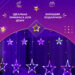 girlyanda_shtora_3h0_7_m_zvezdy_na_108_led_lampochek_svetodiodnaya_6_bolshih_i_6_malenkih_zvezd_9v_8_rezhimov_6.jpg Гірлянда штора 3х0,7 м Зірки на 108 LED лампочок світлодіодна 6 великих та 6 маленьких зірок 9В 8 режимів 1733053ML