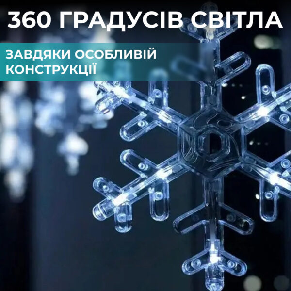 girlyanda_shtora_3h0_9_m_snezhinka_i_zvezda_led_108l_svetodiodnaya_12_sht_mednyy_provod_9v_360_gradusov_belyy_3.jpg Гірлянда світлодіодна штора GarlandoPro сніжинка і зірка 12 фігур 3х1м гірлянда зірка Білий 1733064W