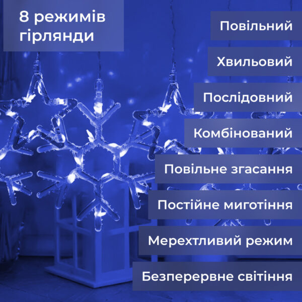 girlyanda_shtora_3h0_9_m_snezhinka_zvezda_na_145_led_lampochek_svetodiodnaya_10_sht_siniy_4.jpg Гірлянда штора 3х0,9 м сніжинка зірка на 145 LED лампочок світлодіодна 10 шт Синій 1733066BL