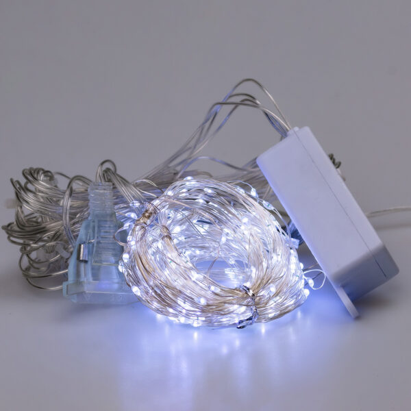 Гірлянда штора світлодіодна GarlandoPro Роса 200LED 3х2м 10 ліній 8 режимів гірлянда крапля роси Білий 173303W