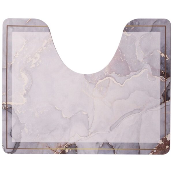 Набір килимків для ванної та туалету Grey Marble 50*80/40*50 см Yiwu HP-42-178