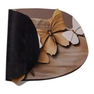 hp-42-35_1.jpg Килимок для ванної кімнати з 3D-ефектом Petal Relief 58*38 см діатомітовий Коричневий HP-42-35