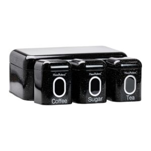 hp33533b_5.jpg Хлібниця чорна з банками для зберігання сипучих продуктів, набір із 4 штук, 1 літр HP33533B