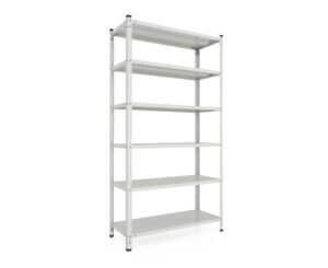 kronos_9016_6_shelves0000_RGB_7sr4-2p Стелаж 2200х1200х500 мм, 100 кг/полицю, 5 полиць, білий, металевий