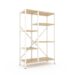 LOFT_rack_1090х700х300_9016_0001_копія Стелаж Лофт Каскад 1090х700х300 мм, 35 кг/полицю, 5 полиць, ЛДСП, білий-дуб артизан