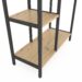 LOFT_rack_1780х700х300_detail1_9005_1 Стелаж Лофт Каскад 1090х700х300 мм, 35 кг/полицю, 5 полиць, ЛДСП, антрацит-дуб артизан