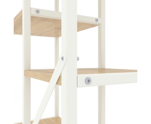 LOFT_rack_1780х700х300_detail2_9016_1_ax9i-9h Стелаж Лофт Каскад 1090х700х300 мм, 35 кг/полицю, 5 полиць, ЛДСП, білий-дуб артизан
