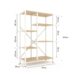 metkas_loft-rack_rozmiry_1500x1500px4 Стелаж Лофт Каскад 1090х700х300 мм, 35 кг/полицю, 5 полиць, ЛДСП, білий-дуб артизан