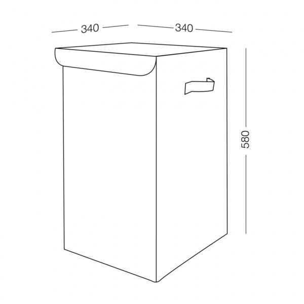 pzotmtfd6fsmcvkcjzlrmmaradzudguk5z2qipr7.jpg Ящик для зберігання текстильний, 580×340×340 мм