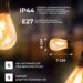 s14y-428129.jpg Гірлянда вулична у стилі ретро світлодіодна жовта S14 на 10 LED ламп завдовжки 5 метрів S14Y