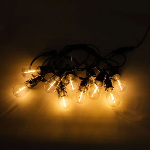 s14y1128129.jpg Гірлянда вулична у стилі ретро світлодіодна жовта S14 на 10 LED ламп завдовжки 5 метрів S14Y