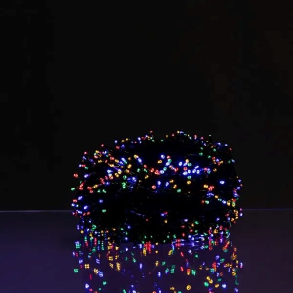sb300l30mbml1.jpg Новорічна гірлянда вулична 30 м 300 LED з сонячною батареєю чорний провід Мультиколір SB300L30MBML