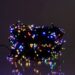 Новорічна гірлянда вулична 50 м 500 LED з сонячною батареєю чорний провід Мультиколір SB500L50MBML