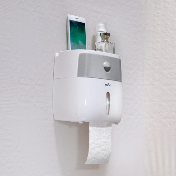 tnczcvqpolrxasu7njniykddmfecxe8zccyh7jcw.jpg Тримач для туалетного паперу клейкий, 130×210×205 мм