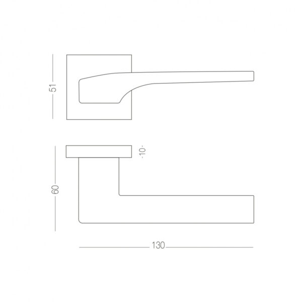 Ручка для дверей на розетці SIMPLE