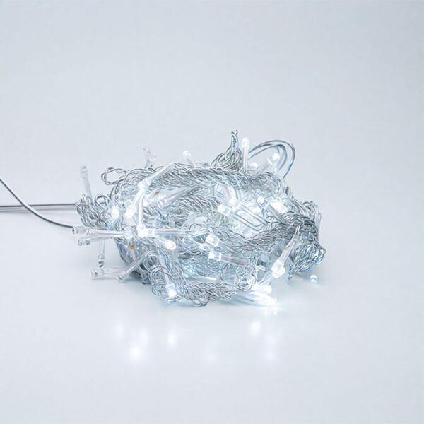 zwm2280ledw1.jpg Новорічна гірлянда штора 2х2 м 80 LED кімнатна білий провід Білий ZWM2280LEDW