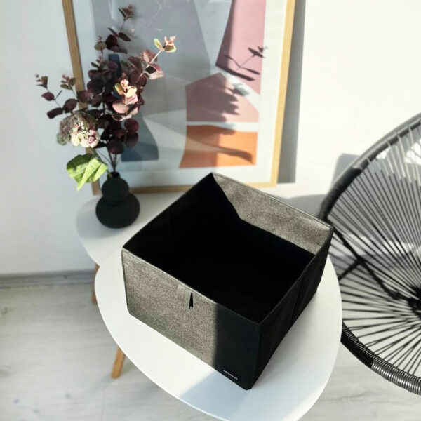 3457648737_korobka-organize-dlya.jpg Коробка для зберігання одягу L - 30x30x20 см ORGANIZE (чорний)