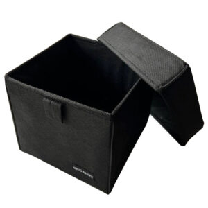 Органайзер для дрібниць з кришкою XS - 17*17*16 см ORGANIZE (чорний)