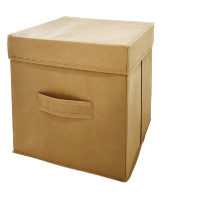 Короб для зберігання з кришкою 30x30x30 см ORGANIZE (бежевий)