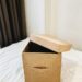 Короб для зберігання з кришкою 30x30x30 см ORGANIZE (бежевий)