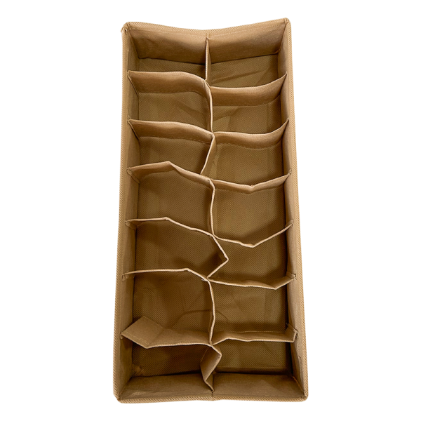 4748933451_nabor-organajzerov-dlya.png Набір органайзерів для колготок, шкарпеток і ременів ORGANIZE (бежевий)