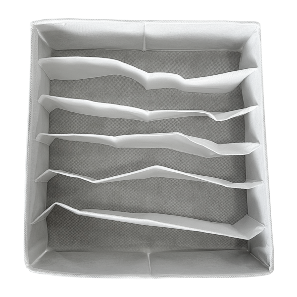 4749079142_korobochka-dlya-byustikov.png Коробочка для бюстгальтерів 30х30х10 см ORGANIZE (білий)