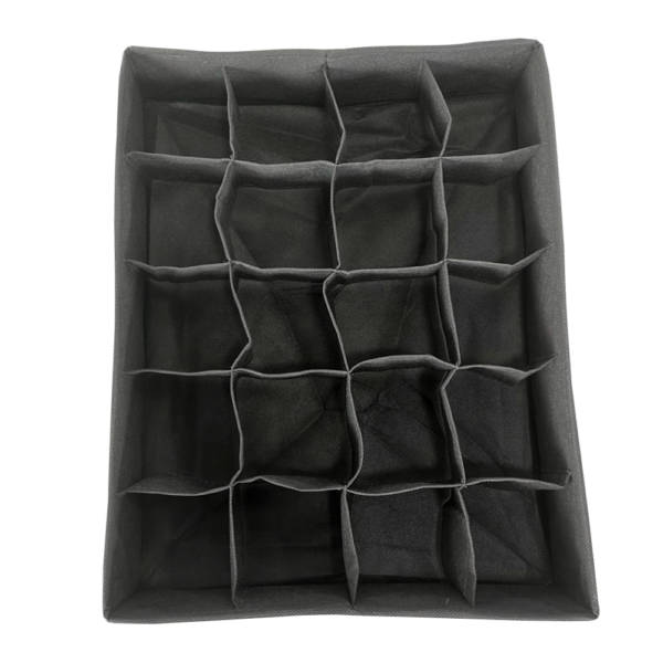 4749335377_organajzer-organize-dlya.png Органайзер для трусів і шкарпеток на 20 комірок 35х28х8 см ORGANIZE (сірий)
