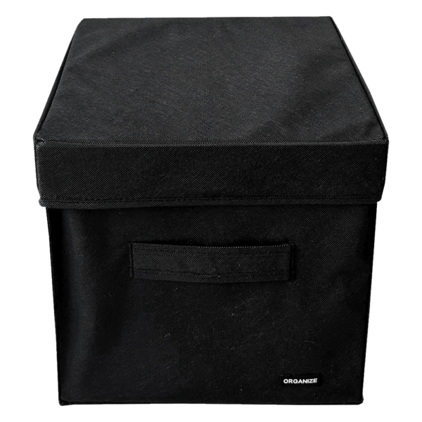 4911391462_korob-s-kryshkoj.png Короб з кришкою 30x30x30 см ORGANIZE (чорний)