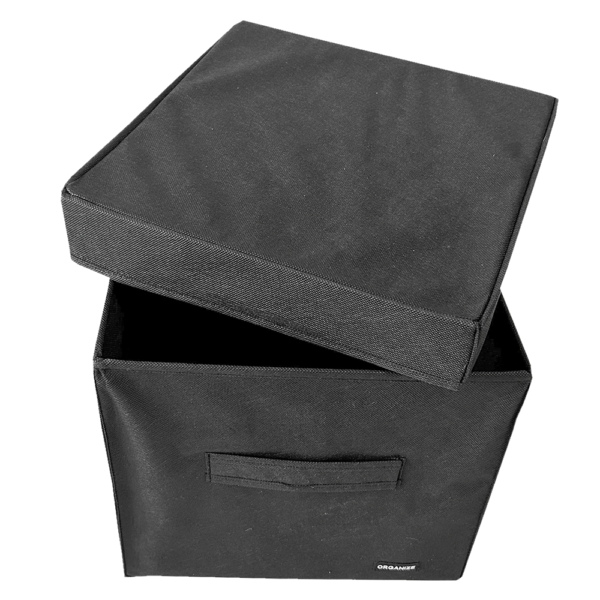 4911391466_korob-s-kryshkoj.png Короб з кришкою 30x30x30 см ORGANIZE (чорний)