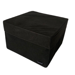 4915064247_korobka-organize-dlya.png Коробка для зберігання речей L з кришкою - 30x30x20 см ORGANIZE (чорний)