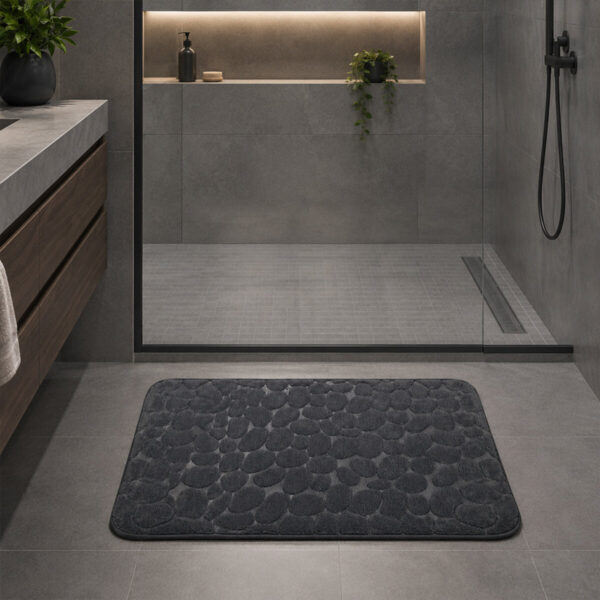 Trento Coral Velvet Ground Килимок для ванни сірий