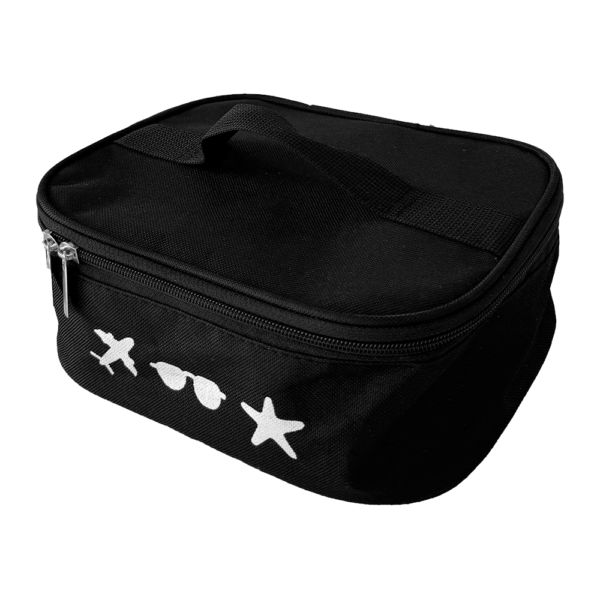 Велика дорожня косметичка 27×19×10 см ORGANIZE (чорна)