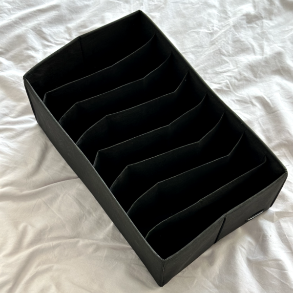6279050471_yaschik-organize-dlya.png Ящик для зберігання на 8 комірок 40×25×16 см ORGANIZE (чорний)