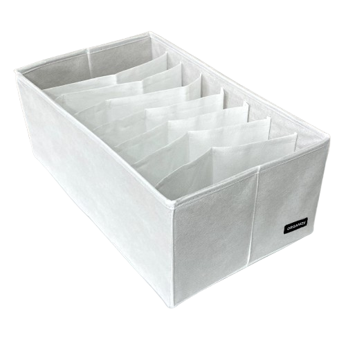 6313236373_yaschik-organize-dlya.png Ящик для зберігання на 8 комірок 40×25×16 см ORGANIZE (білий)