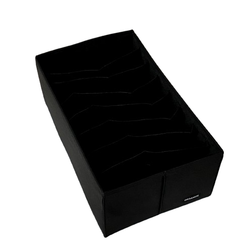 Ящик для зберігання на 8 комірок 50×25×16 см ORGANIZE (чорний)