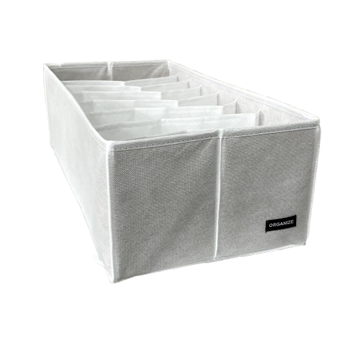 Ящик для зберігання на 8 комірок 50×25×16 см ORGANIZE (білий)