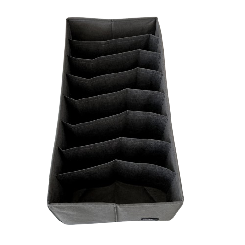 Ящик для зберігання на 8 комірок 50×25×16 см ORGANIZE (сірий)