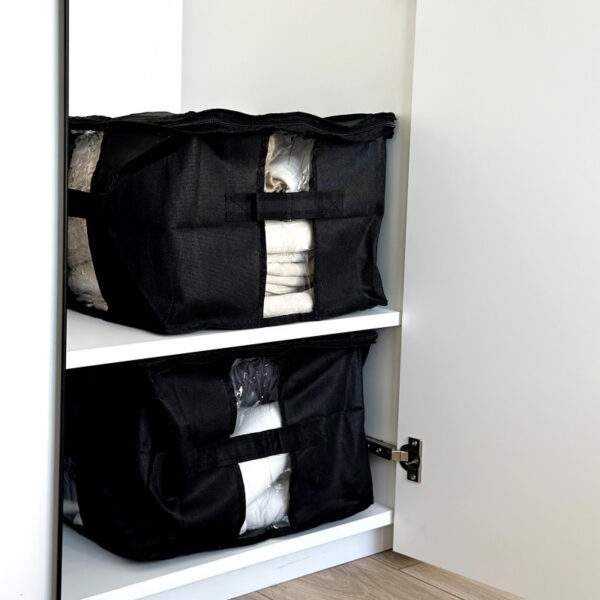 Містка сумка для зберігання речей XM - 35x35x25 см ORGANIZE (чорний)