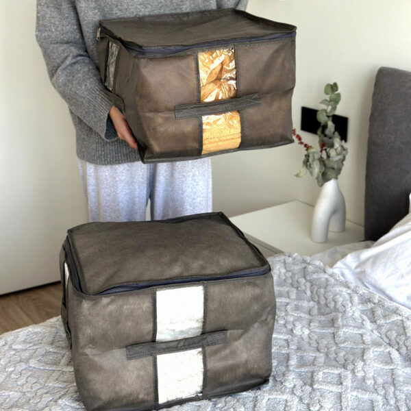 Містка сумка для зберігання речей XM - 35x35x25 см ORGANIZE (сірий)