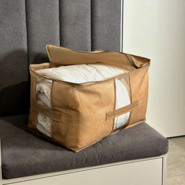 Велика сумка для зберігання речей XL - 46x32x29 см ORGANIZE (бежевий)