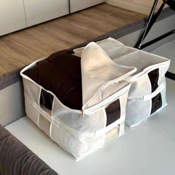Велика сумка для зберігання речей XL - 46x32x29 см ORGANIZE (білий)