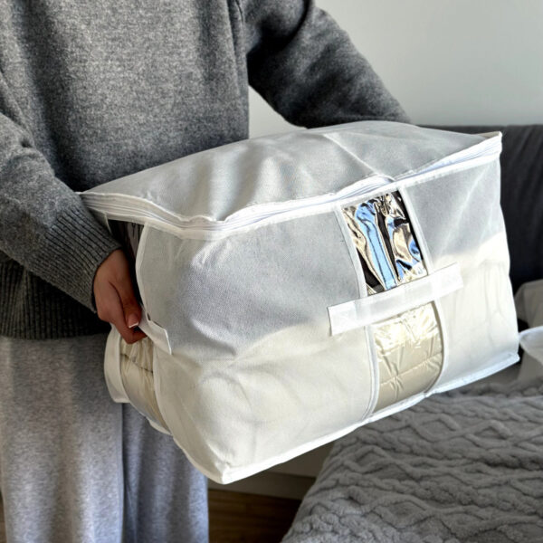 Велика сумка для зберігання речей XL - 46x32x29 см ORGANIZE (білий)