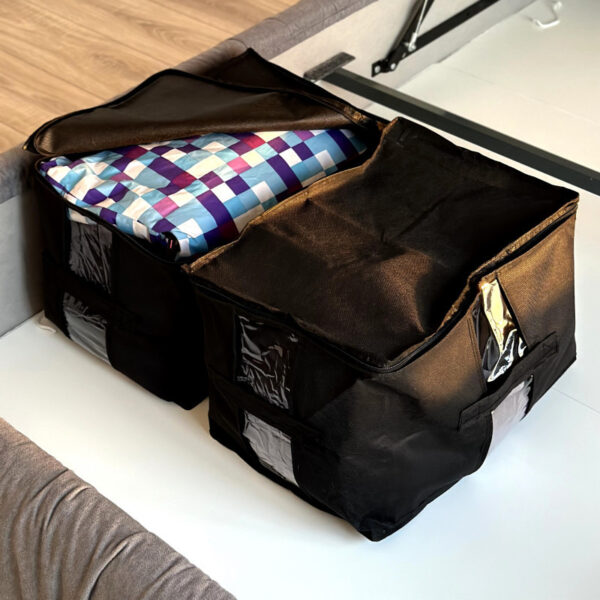 Велика сумка для зберігання речей XL - 46x32x29 см ORGANIZE (чорний)