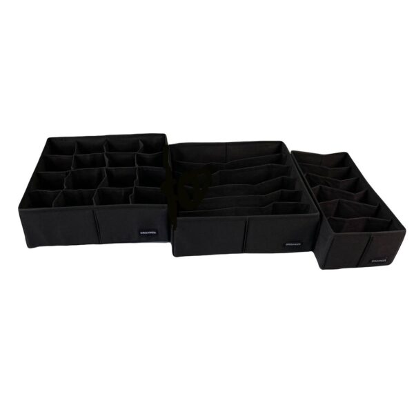 6697767180_nabor-organajzerov-organize.jpg Набір органайзерів для білизни 3 шт. ORGANIZE (чорний)