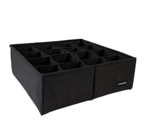 6697768606_organajzer-organize-dlya.jpg Органайзер для білизни на 16 комірок 30х30х10 см ORGANIZE (чорний)