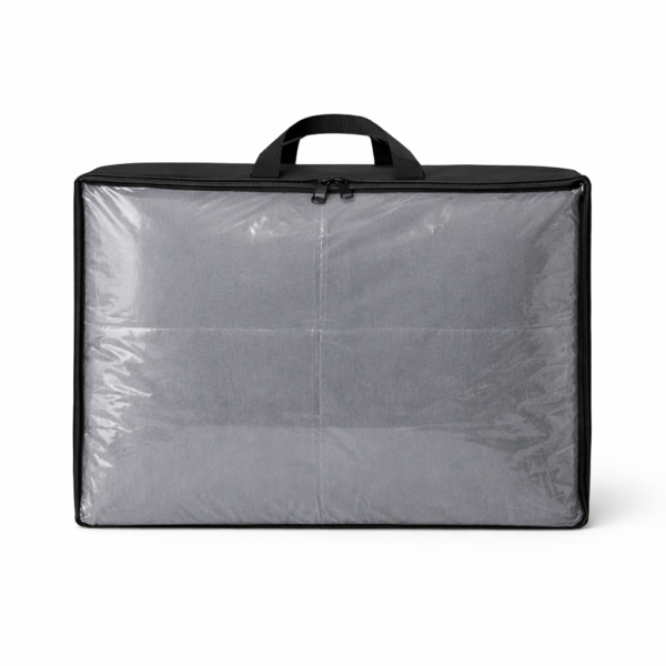 Сумка із ПВХ для ковдр і подушок S - 55x45x18 см ORGANIZE (чорний)